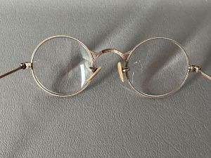 30s - 40s Round 12KGF Goldtone Spectacles Eyewear by Shuron  - Fashionconservatory.com