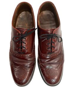 60s Academia Oxblood Wingtip Oxford Shoes 