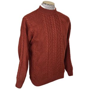 Vintage 1980s Yves Saint Laurent Mens Pullover Sweater 100% Wool Size L - Fashionconservatory.com