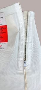 Vintage Deadstock White Long Leg Girdle with Side Metal Zipper, Tantaline by Willoform - Fashionconservatory.com