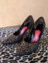 1950s Schiaparelli High Heels Glitter Shoes US 7.5