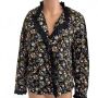 Haymaker Black Floral Long Sleeve Blouse M