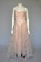 1950s pale pink tulle sleeveless party dress S