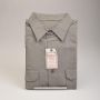 Medium 1960s Shirt Shirt Deadstock Gray Permanent Press Work Long Sleeve Workwear Button Up