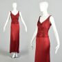 Medium 2000s Elie Tahari Red Sleeveless Gathered Maxi Evening Dress