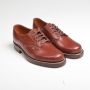 SIZE 8.5 1950s Brown Leather Derby Shoe Crusader Lace-Up Men's Shoe
