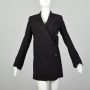 Small 2000s Ann Demeulemeester Tuxedo Jacket Wrap Little Black Dress