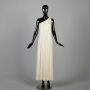 S | Off Shoulder 1970s Grecian-style Full Length Gown