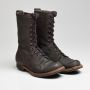 Size 8.5EE 1958 Military Combat Boots 1950s Brown Lace-Up Steel Toe Boot