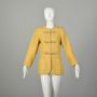 Medium 1980s Yves Saint Laurent Long Yellow YSL Clutch Coat