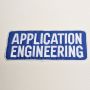 Application Engineering Embroidered Sew On Patch Large Industrial Workwear Applique