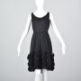 Medium 1950s Black Mollie Parnis Dress Sleeveless Scoop Neck