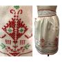 50s Hand Embroidered Flour Sack Apron