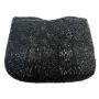 1980s Black Beaded Evening Clutch