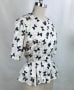 Vintage 80s Adrianna Papell Silk Bow Blouse with Peplum, Sz 8, Short Sleeves