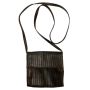 70s 80s Lasso Brown Leather Crossbody Bag, Made in France