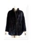 Vtg Dark Brown Mink Fur Jacket, Furs by Don, Sz L
