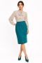 Vintage Pendleton Teal Virgin Wool Pencil Skirt