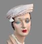 Vintage Evelyn Varon Hat, 1960s Beige Straw with Tassel