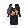 GEOFFREY BEENE Black Silk Satin Embroidered 2-Piece Jacket & Dress Set SZ 4