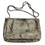 70s Disco Era Silver Metal Mesh Shoulder Bag