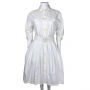 Vintage 1990s Guy Laroche Paris Dress White Cotton Sportswear Made in Italy Size M