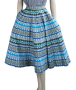 50s Novelty Print Full Skirt W25
