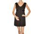 Vintage 1960s Black Silk Faille Mini Dress with Sequins - Size XS