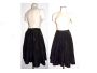 50s Black Taffeta Circle skirt | Vintage 1950s Full skirt HUGE 120+ inch sweep | 28'' waist - S/M