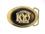 Vintage 80s Shriners Belt Buckle Al Malaikah Los Angeles by Baron Buckles | 1988 Large Gold Black