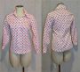 70s Red & White Polka Dot Blouse MOD Shirt by Sears Fashions | Fits XS-S