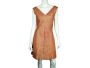 Vintage 1960s Dress Red and Gold Sparkly Metallic Lamé Size M