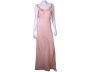 Vintage Nightie 1940s Pink Rayon Nightgown by Silknit w Floral Decoration Size 38