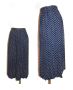 80s Navy Polka Dot Pleated Midi Skirt | J.G. Hook | 26'' waist