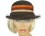 Vintage 60s Hat Brown Fur Felt Edna Wallace London Size M