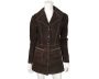 Vintage 1970s Brown Suede Leather Jacket Ladies Size XS S
