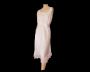 Vintage Barbizon 1950s Slip Pale Pink Bias Cut Nylon Satin Full Slip Lace Trim | L/XL