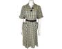 Vintage 1950s Gingham Cotton Day Dress Margo Walters Size L