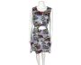 Vintage Hawaiian Dress Peek a Boo Midriff Printed Cotton Size M L