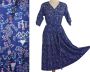 70s Novelty Print Shirt Dress Made in Thailand Hand Screened Batik Asian Scenic Print People, Medium