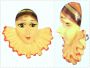 1970s Pierrot Brooch | Vintage 70s Plastic Clown Pin | Retro 70s Jewelry Brooch