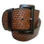 90s Y2K Banana Republic WIDE Black & Brown Leather Belt | Woven Cinch Belt | M 31.5'' - 35.5''