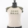 Vintage 1990s Army Brat Babydoll Tee by F.A.N.G.  |  XXS to XS
