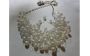 Floating Faux Pearl Necklace Statement Illusion Necklace Multi-strand