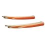1970’s Vintage Orange Thick Plastic Bobby Pins, Retro Design