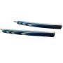 1970’s Vintage Blue and White Thick Plastic Bobby Pins, Retro Design  