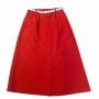 1970’s Union Made Red A Line Skirt w/ Slim White Belt, XS, 24” 25”