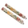 1970’s French Floral Hair Clips Barrettes in White , 2.5” , Deadstock, Unworn