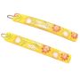 1970’s French Floral Hair Clips Barrettes in Yellow , 2.5” , Deadstock, Unworn