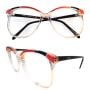1980’s Oversized Cateye Frames in Red/ Black Eyeglasses or Sunglasses, Unworn